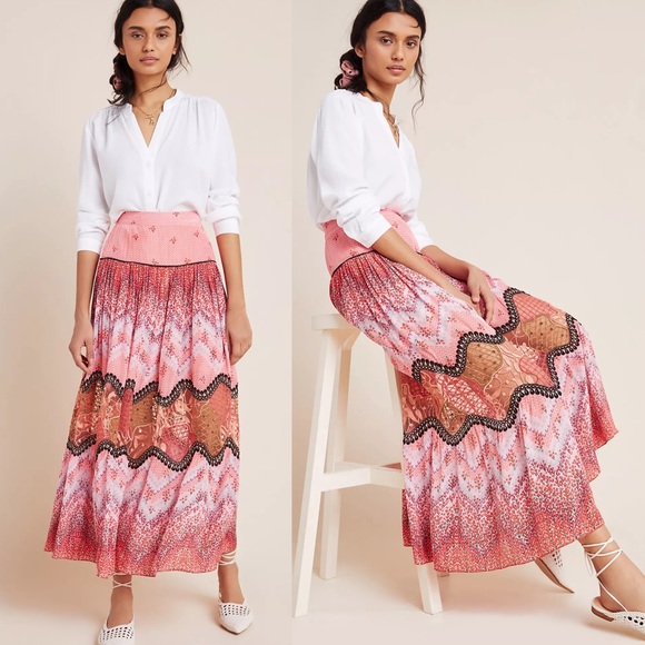 Anthropologie Haylie Lace Maxi Skirt - Picture 12 of 12